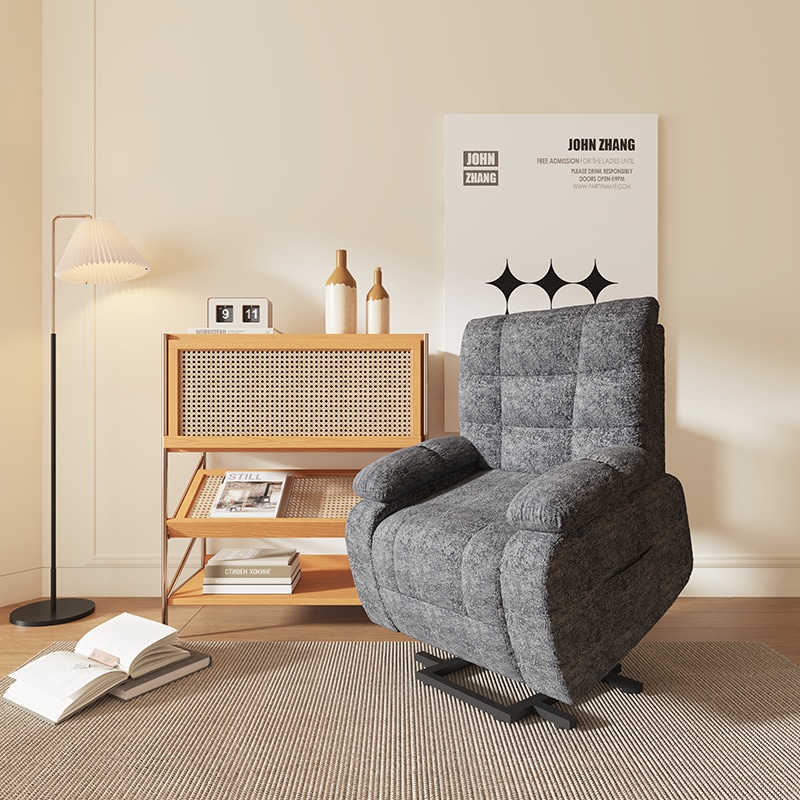 XL6-Cloud Power Lift Recliner Chair With Heat And Massage