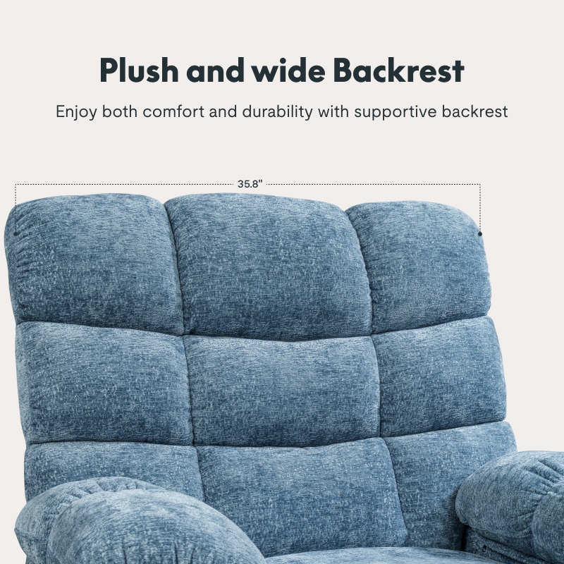 XL6-Cloud Power Lift Recliner Chair With Heat And Massage