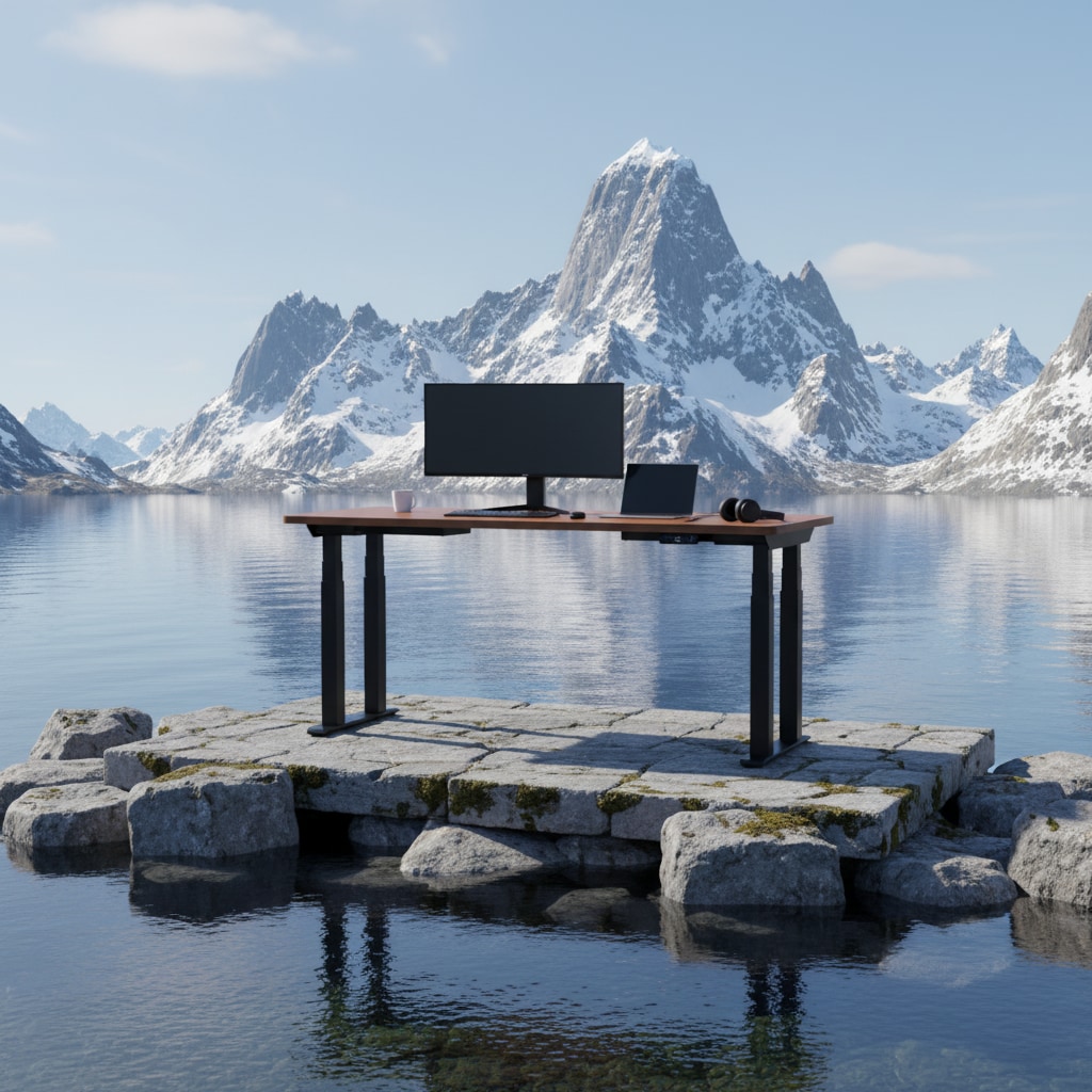 Premium 4-Leg Standing Desk E7 Plus Max|FlexiSpot Height