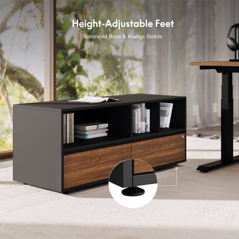 FlexiSpot All-in-One Standing Desk & Cabinet System | Home Office