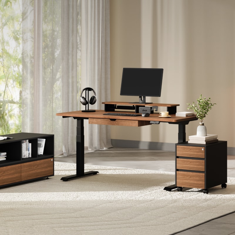 FlexiSpot All-in-One Standing Desk & Cabinet System | Home Office