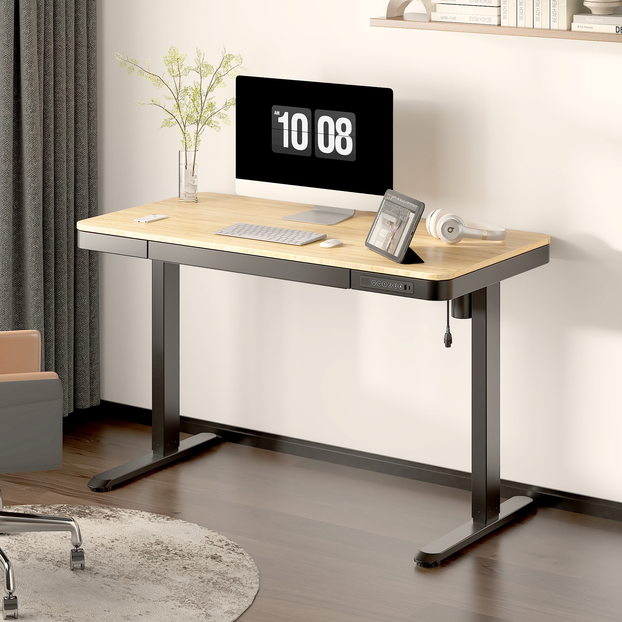 Comhar All-in-One Standing Desk (Wooden Tabletop) EW8 | Flexispot