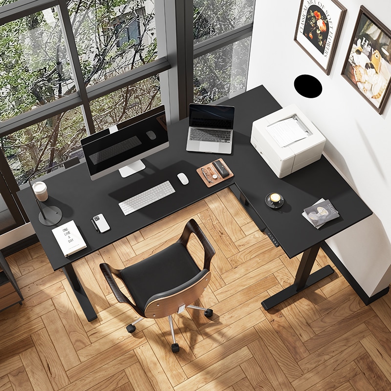 L-Shaped Standing Desk E2L | FlexiSpot