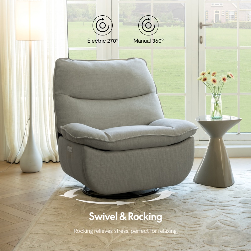 Lotus Swivel Rocker Recliner | FlexiSpot US
