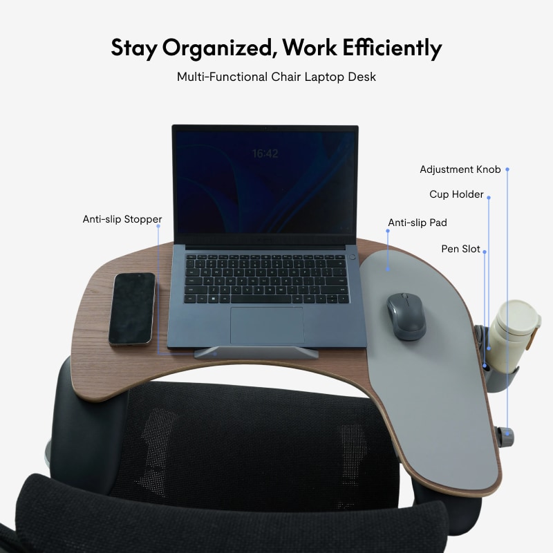 Multi-Functional Chair Laptop Desk丨FlexiSpot