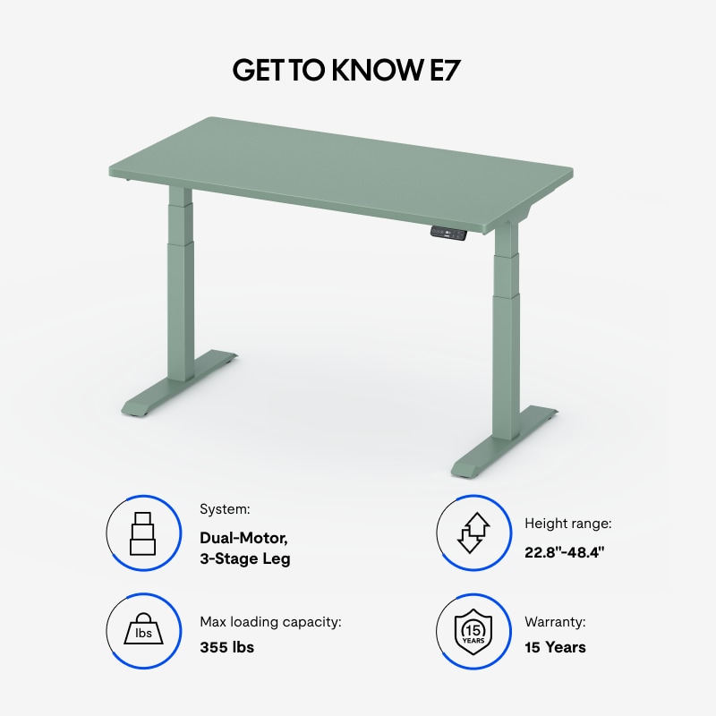 Height Adjustable Electric Standing Desk for Home Office