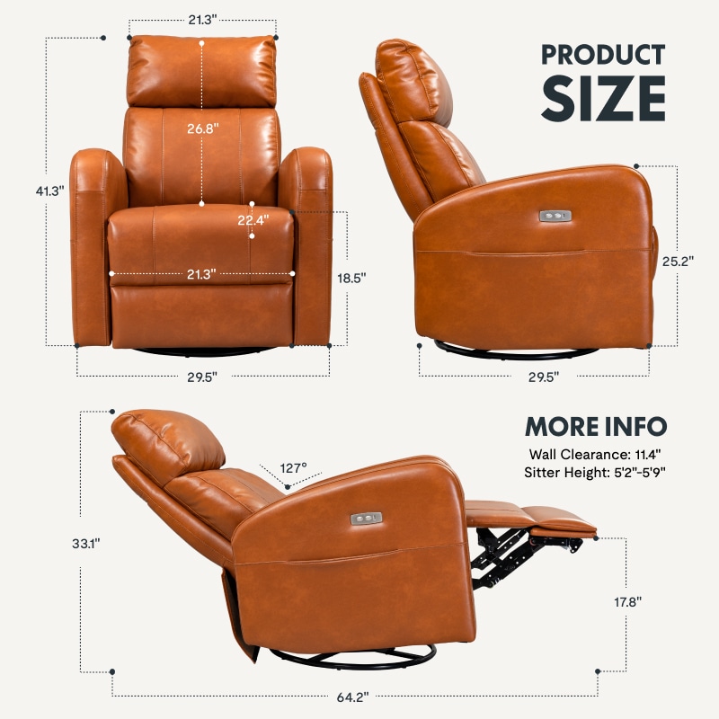 XR2 Power Swivel Rocker Recliner with Headrest FlexiSpot US