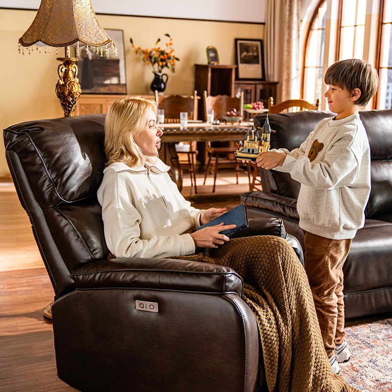 Power Swivel Rocker Recliner w/ Headrest XR4