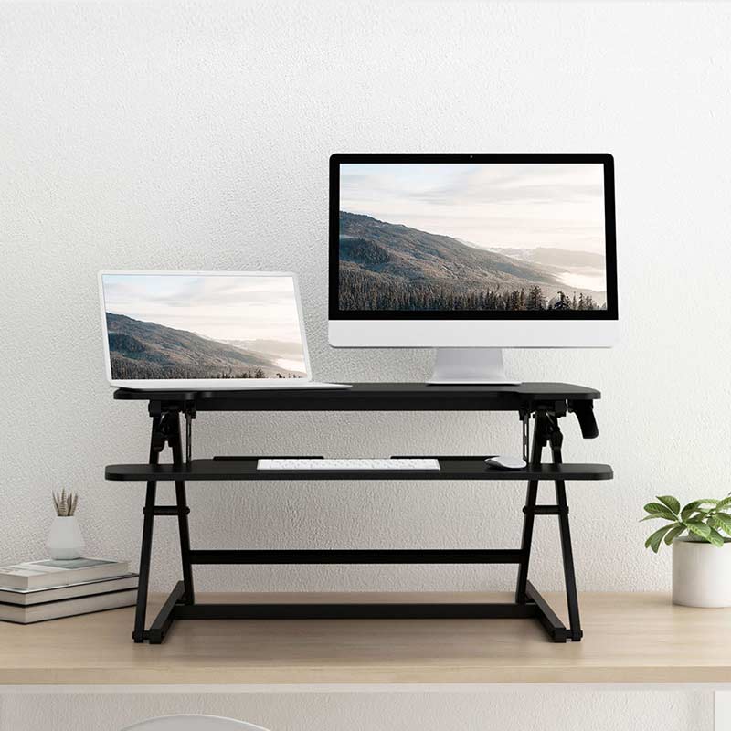 FLEXISPOT 卓上スタンディングデスク 昇降 35\"-M8MB i1※ Amazon | FLEXISPOT 卓上スタンディングデスク 昇降デスク 高さ調節