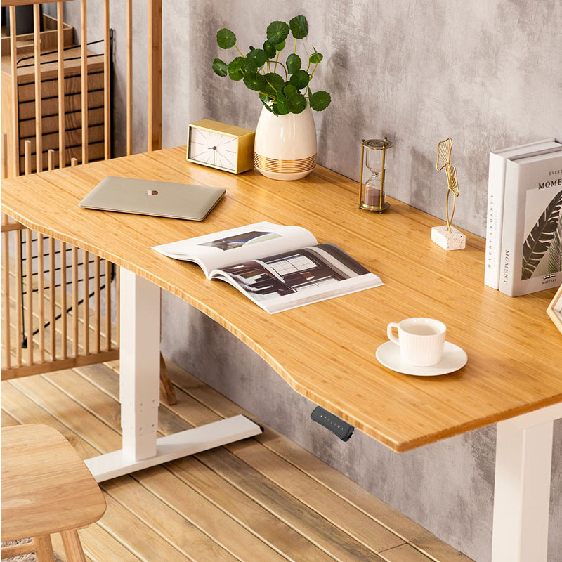 【新品、本物、当店在庫だから安心】 Bamboo Standing Desk | FlexiSpot パソコンデスク