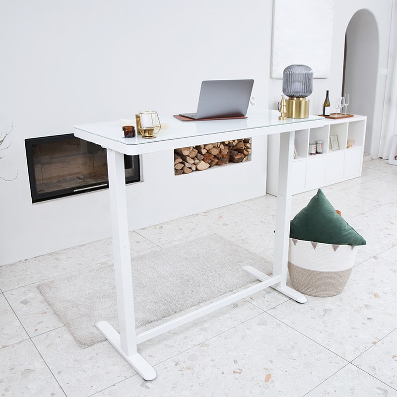 Comhar All-in-One Standing Desk (Tempered Glass/Wooden