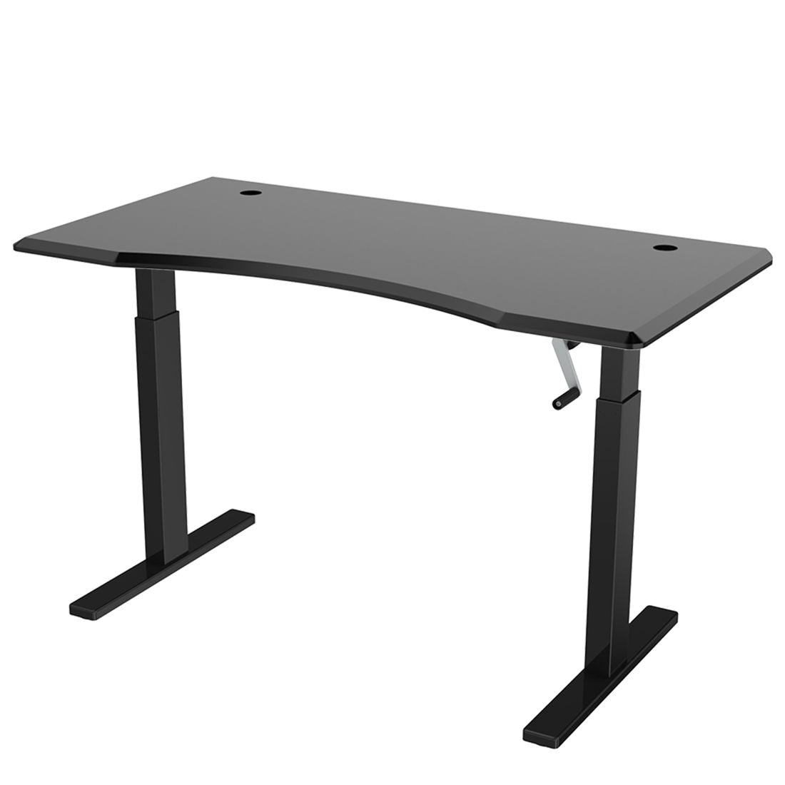 Manual Height Adjustable Standing Desk With Curved Desktop| FlexiSpot Manual Height Adjustable Standing Desk With Curved Desktop| FlexiSpot