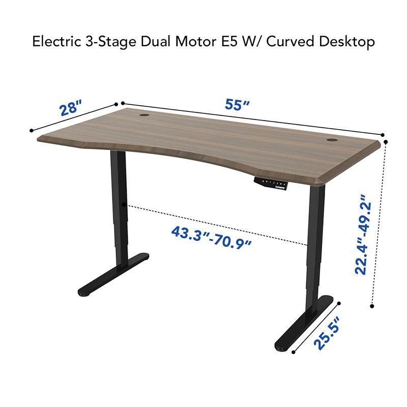 <引取りor近隣配送相談可>flexispot curved desktop C1407 Curved Electric Height Adjustable Standing Desk | FlexiSpot