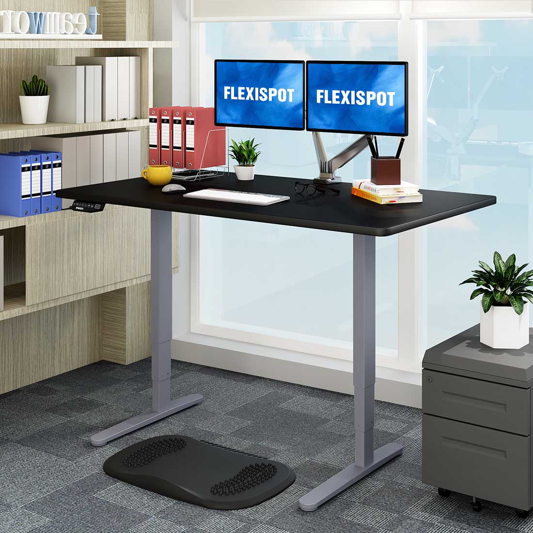 Electric Height Adjustable Desk 3-Stage Premium Option E5丨FlexiSpot