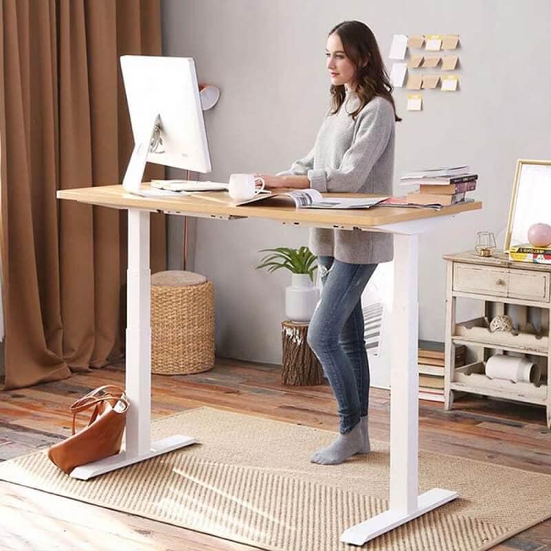Electric Height Adjustable Standing Desk: Dual Motor