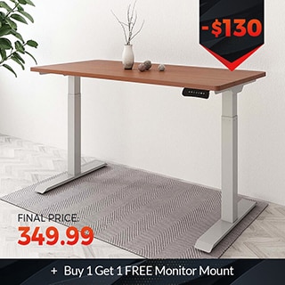 Electric Height Adjustable Standing Desk: Dual Motor Economical