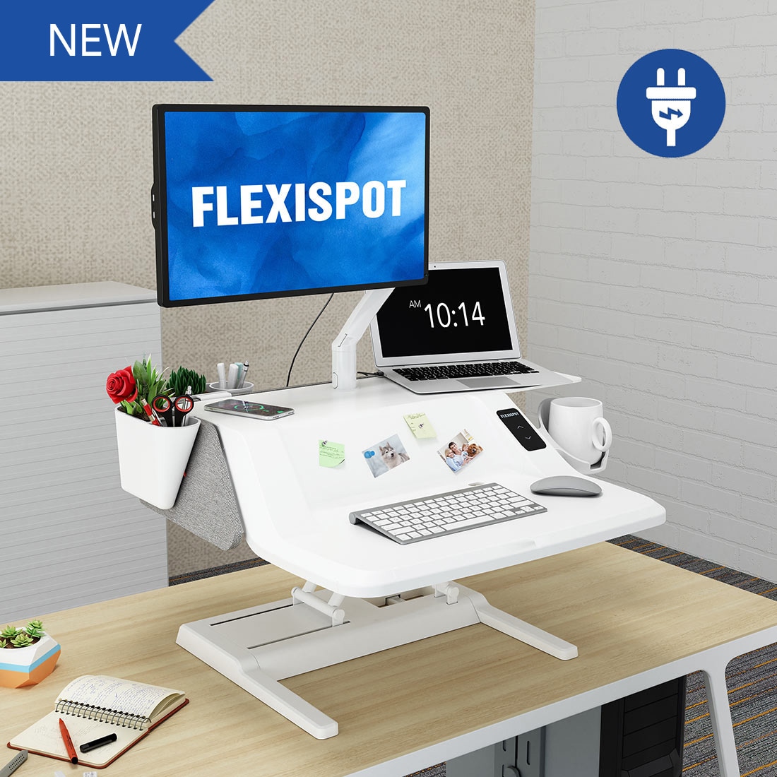 Stylish Sit-Stand Workstation EM6W丨FlexiSpot