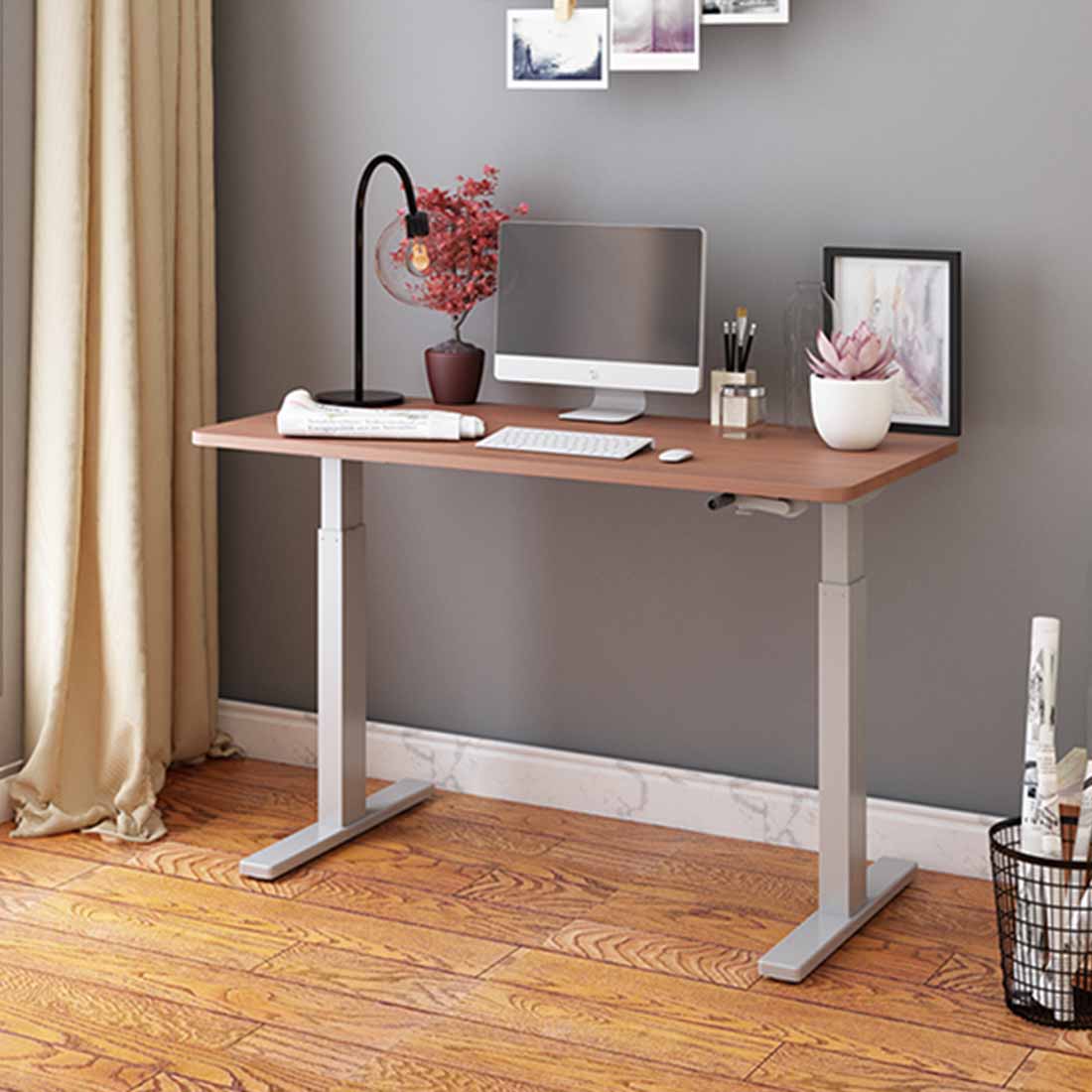 Manual Height Adjustable Standing Desk with Rectangular Manual Height Adjustable Standing Desk with Rectangular