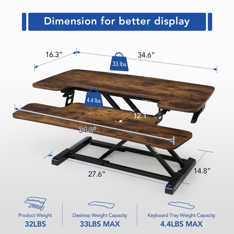Standing Desk Converter AlcoveRiser M7M-N | FlexiSpot