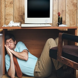 Napping Under Desk Work Asleep On The Job: When To Discipline, When To