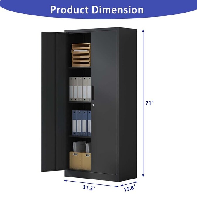 SC3B Basic Metal Garage Storage Cabinet with 3 Shelves