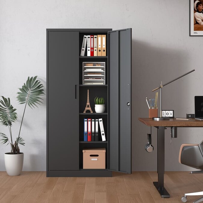SC3B Basic Metal Garage Storage Cabinet with 3 Shelves