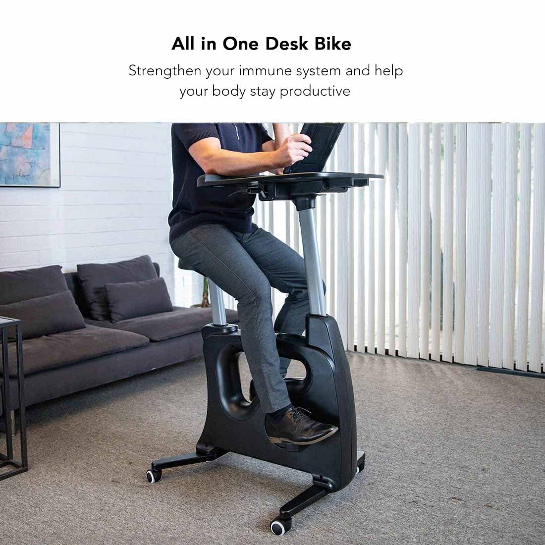 V9 Desk Bikes - Part Standing Desk - Part Exercise Bike | Flexispot