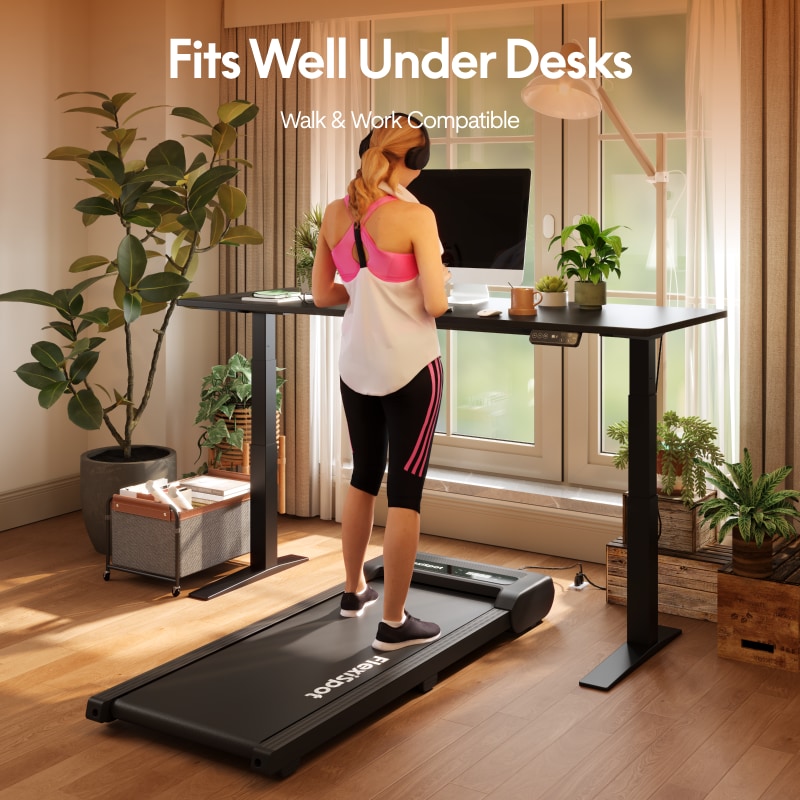 FlexiSpot MotionX Walking Pad Treadmill with 8 Shock Pads & 1-Year