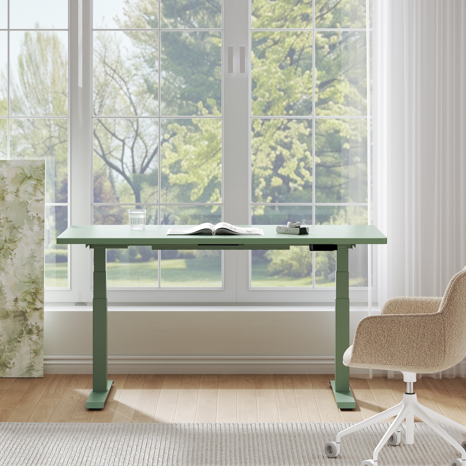 Electric Height Adjustable Standing Desk: Dual Motor Economical