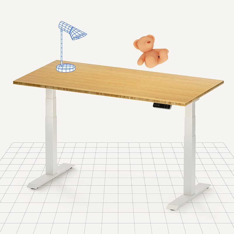 【Cheese】FlexiSpot E7 ホワイト フレキシスポット Electric Height Adjustable Standing Desk: Dual Motor Economical