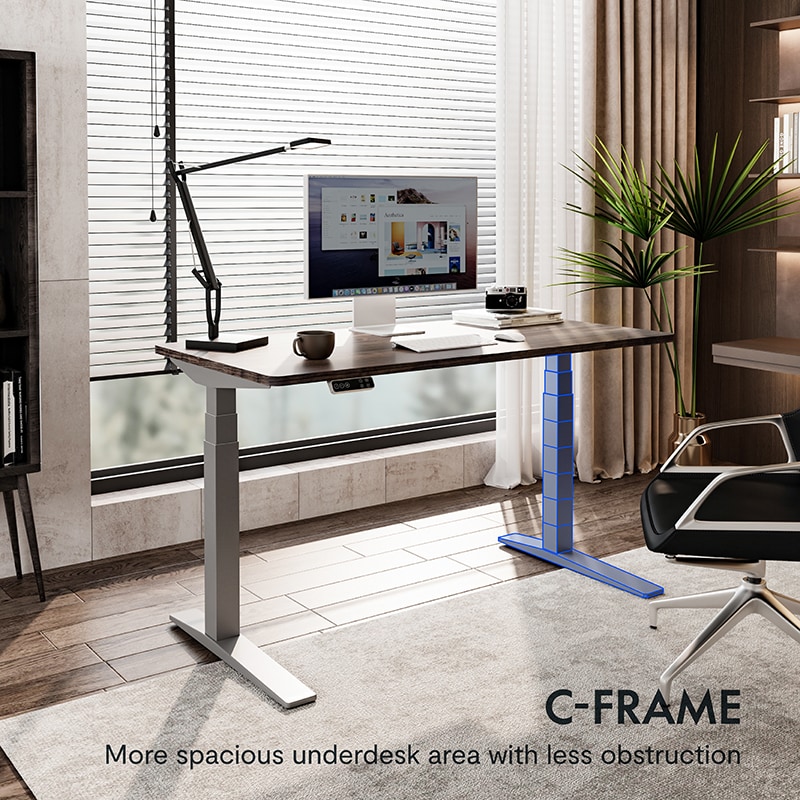 Electric Height Adjustable Standing Desk: Dual Motor Economical