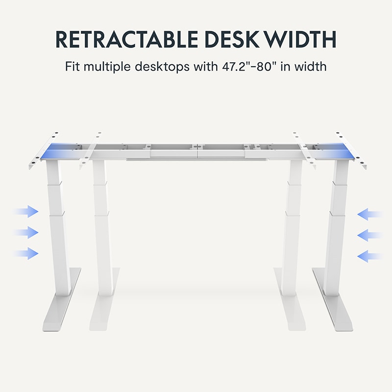 Electric Height Adjustable Standing Desk: Dual Motor Economical