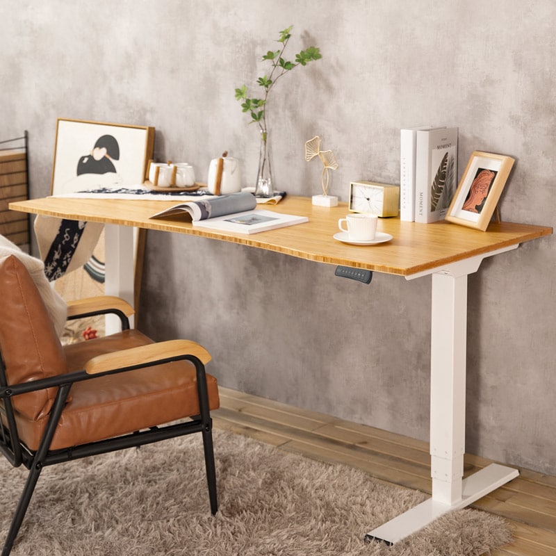 Bamboo Standing Desk | FlexiSpot